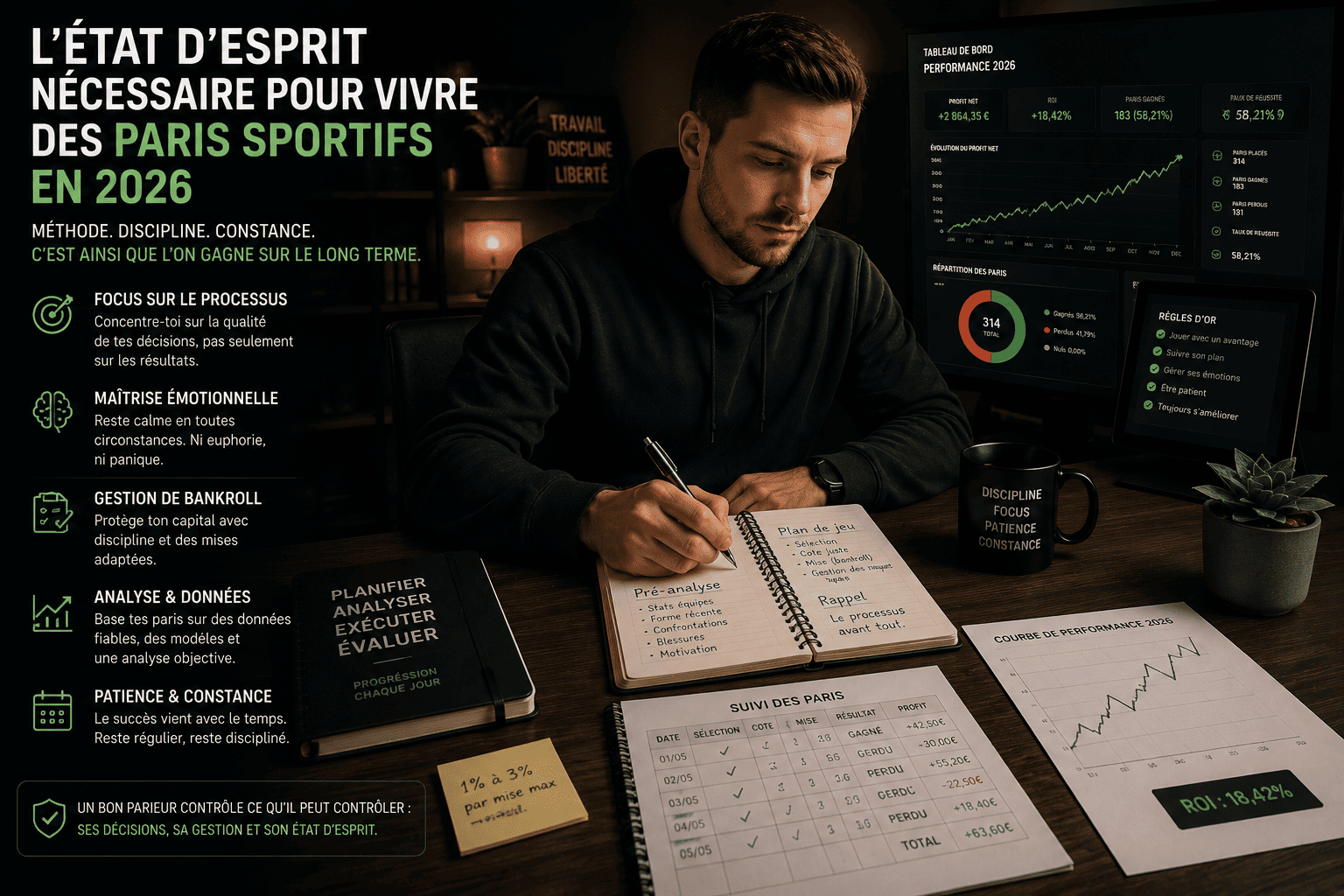 état d'esprit nécessaire pour vivre des paris sportifs en 2026